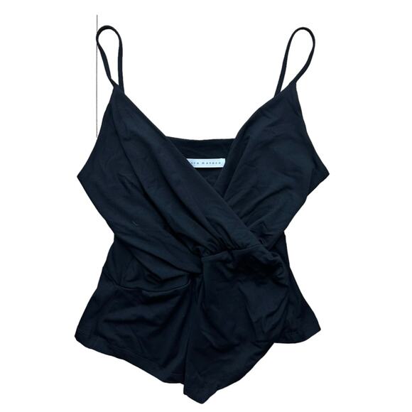 Susana Monaco Faux Wrap Asymmetrical Top Size Large - Picture 7 of 9